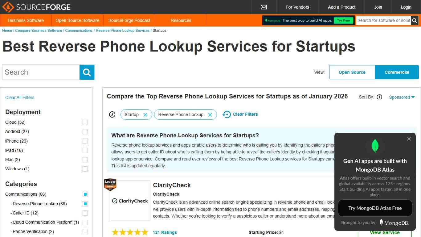 Best Reverse Phone Lookup Services for Startups of 2026 - Reviews & Comparison