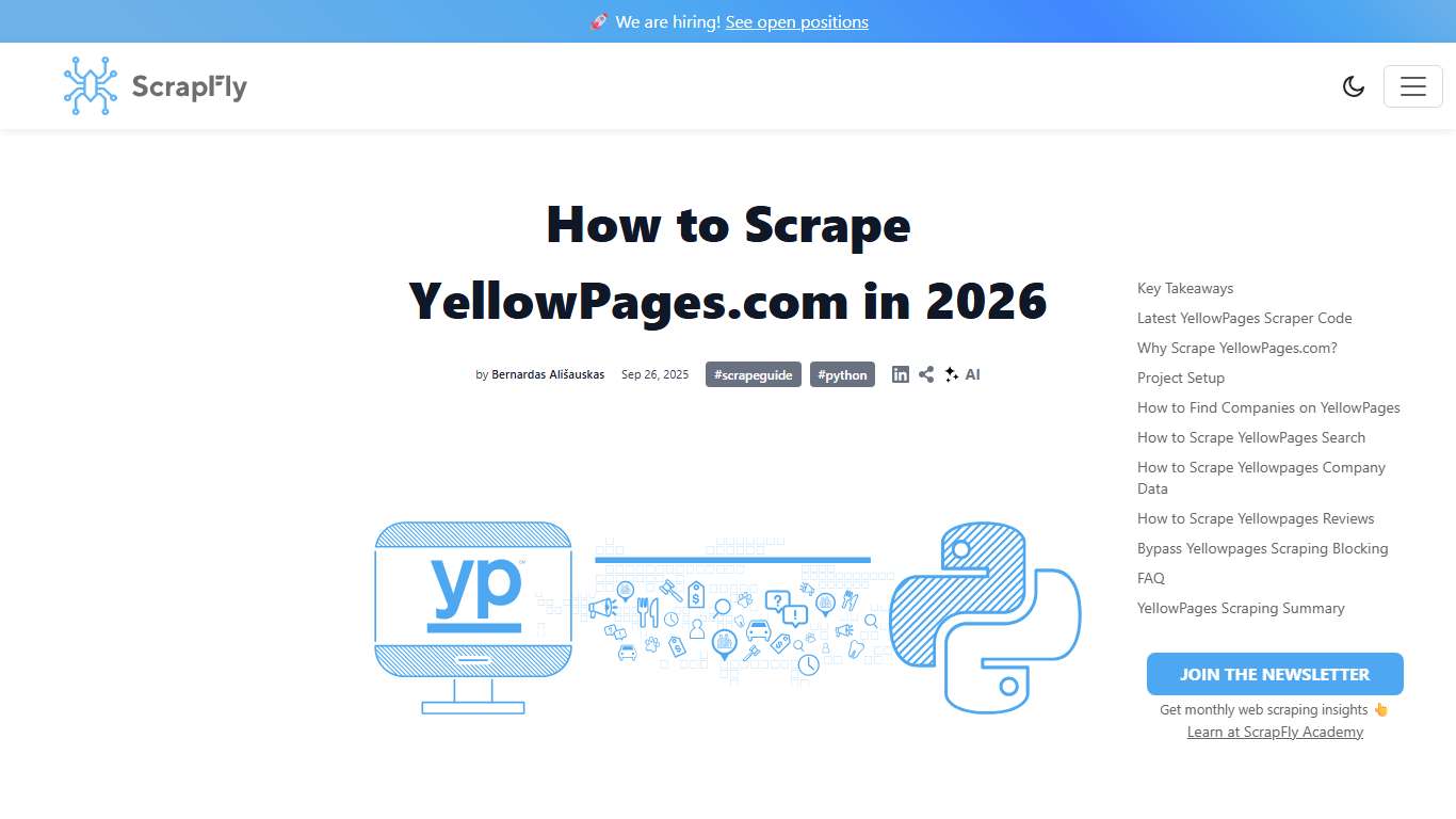 How to Scrape YellowPages.com in 2026